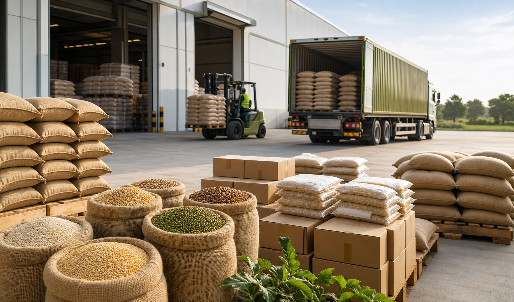 Bulk agro commodity supply and warehouse logistics